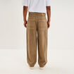 Jean large baggy 5 poches vert kaki homme