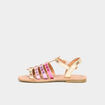 Sandales plates avec brides multicolore fille
