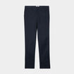 Pantalon de costume droit avec pinces bleu marine homme