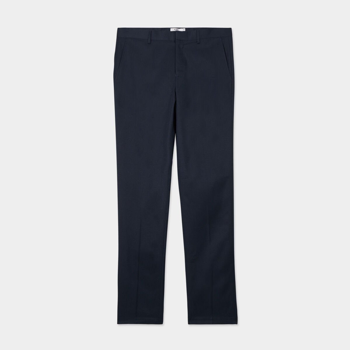Pantalon de costume droit avec pinces bleu marine homme