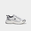 Baskets running &agrave; lacets Champion gris argent femme