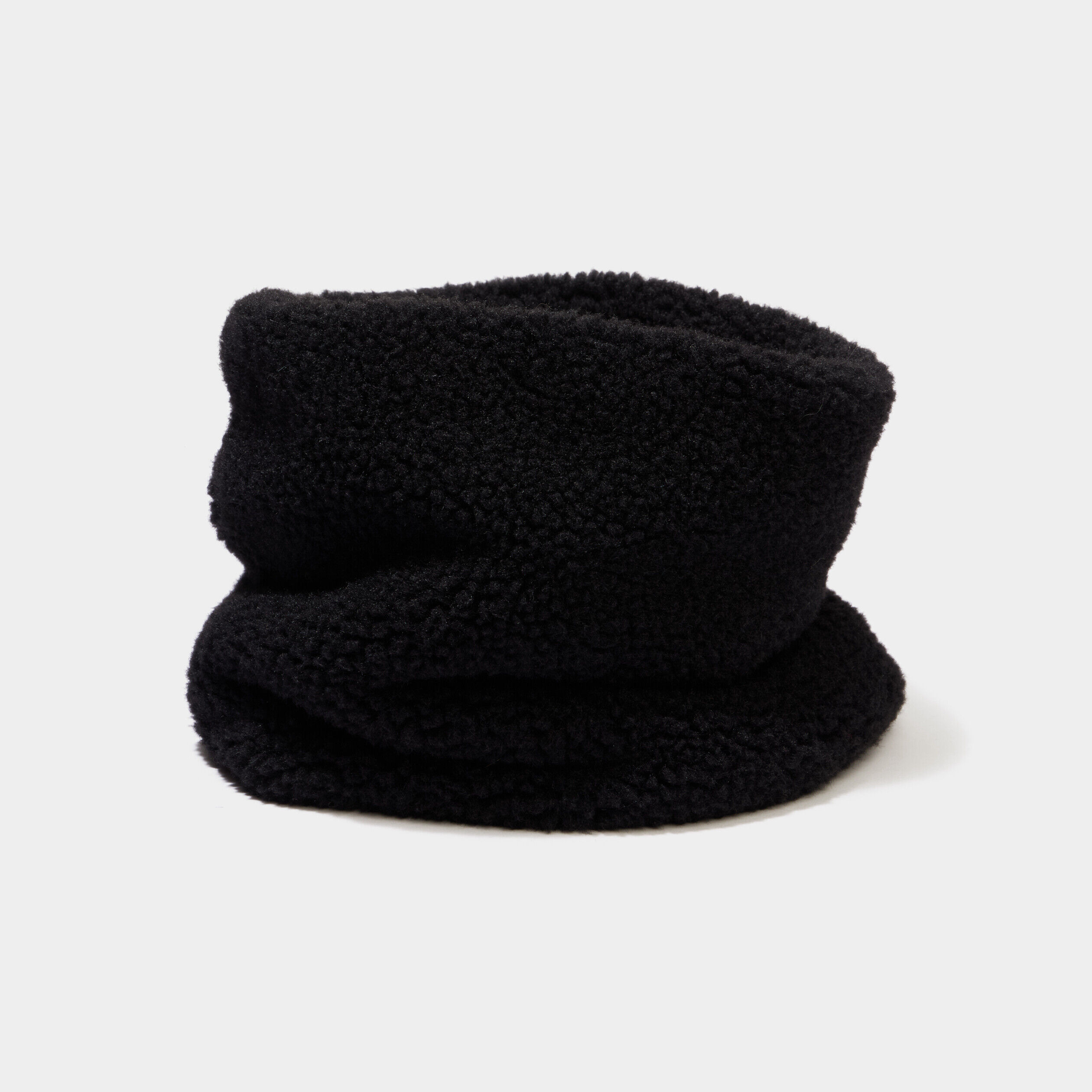 Tour de cou effet polaire noir fille LH