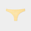 Tanga en dentelle doublure coton jaune clair femme