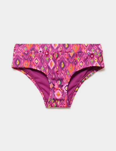 Bas de maillot de bain shorty violet femme