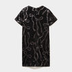 Robe &agrave; sequins manches courtes noir fille