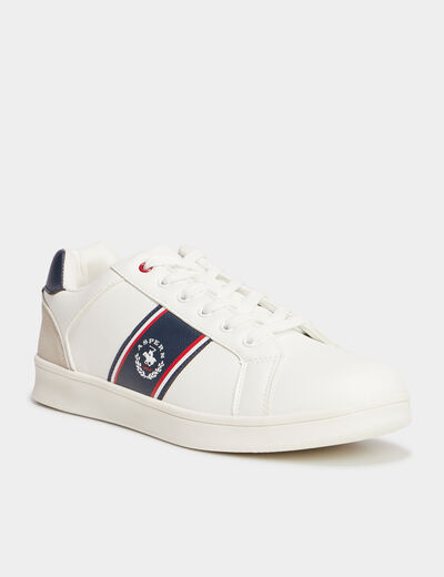 Tennis basses à lacets Aspern blanc homme