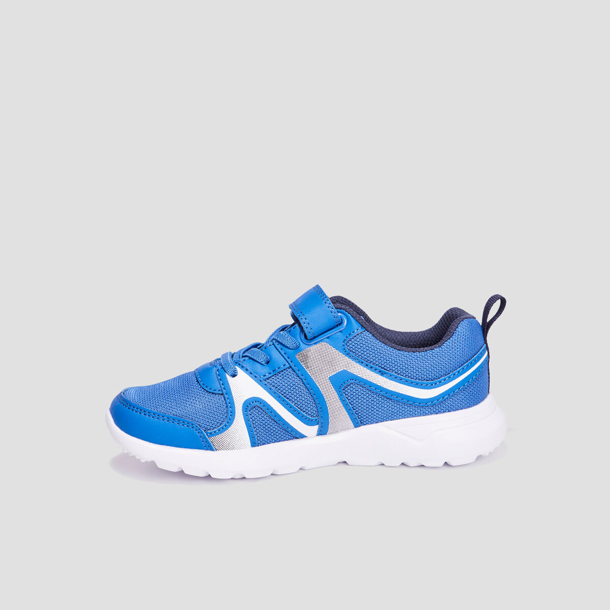 Baskets running à scratchs Rexited bleu garçon