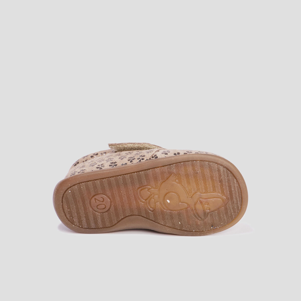 Bottillons scratchs cuir semelle souple marron bébé fille
