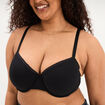 Soutien-gorge corbeille embo&icirc;tant noir femme grande taille
