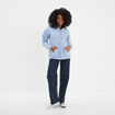 Sweat zippé à capuche Creeks Original bleu clair femme