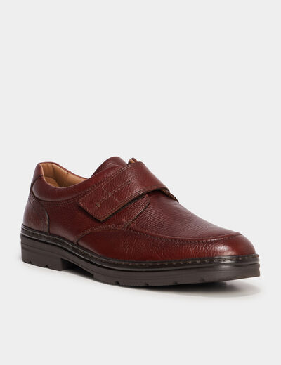 Derbies en cuir marron homme