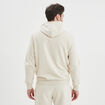 Sweat molleton &agrave; capuche hoodie ecru homme