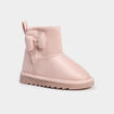Boots fourr&eacute;es avec noeuds rose fille