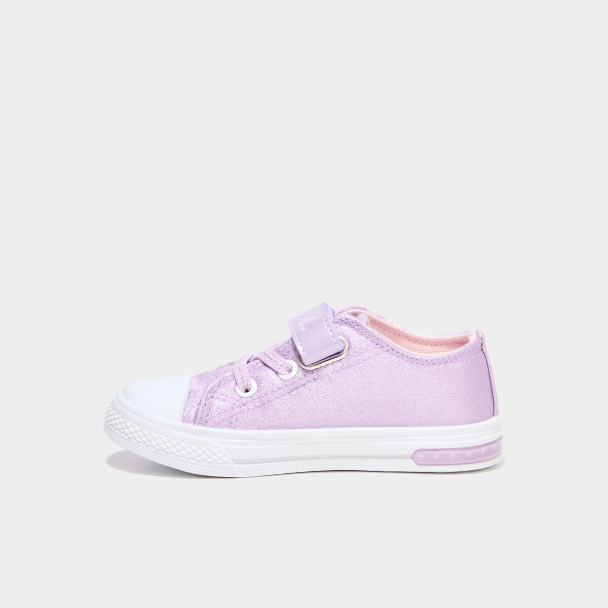 Tennis lumineuses bout renforc&eacute; Frozen parme fille