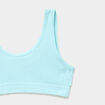 Lot 2 brassi&egrave;res bretelles larges bleu turquoise fille