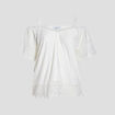 T-shirt manches courtes ivoire femme grande taille