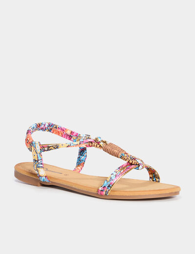 Sandales Mosquitos violet femme