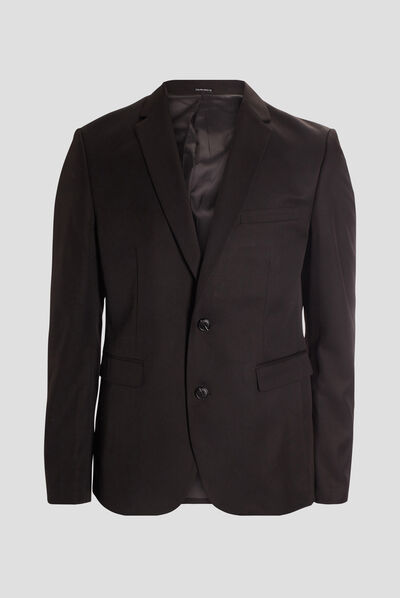 Veste de costume droite noir homme