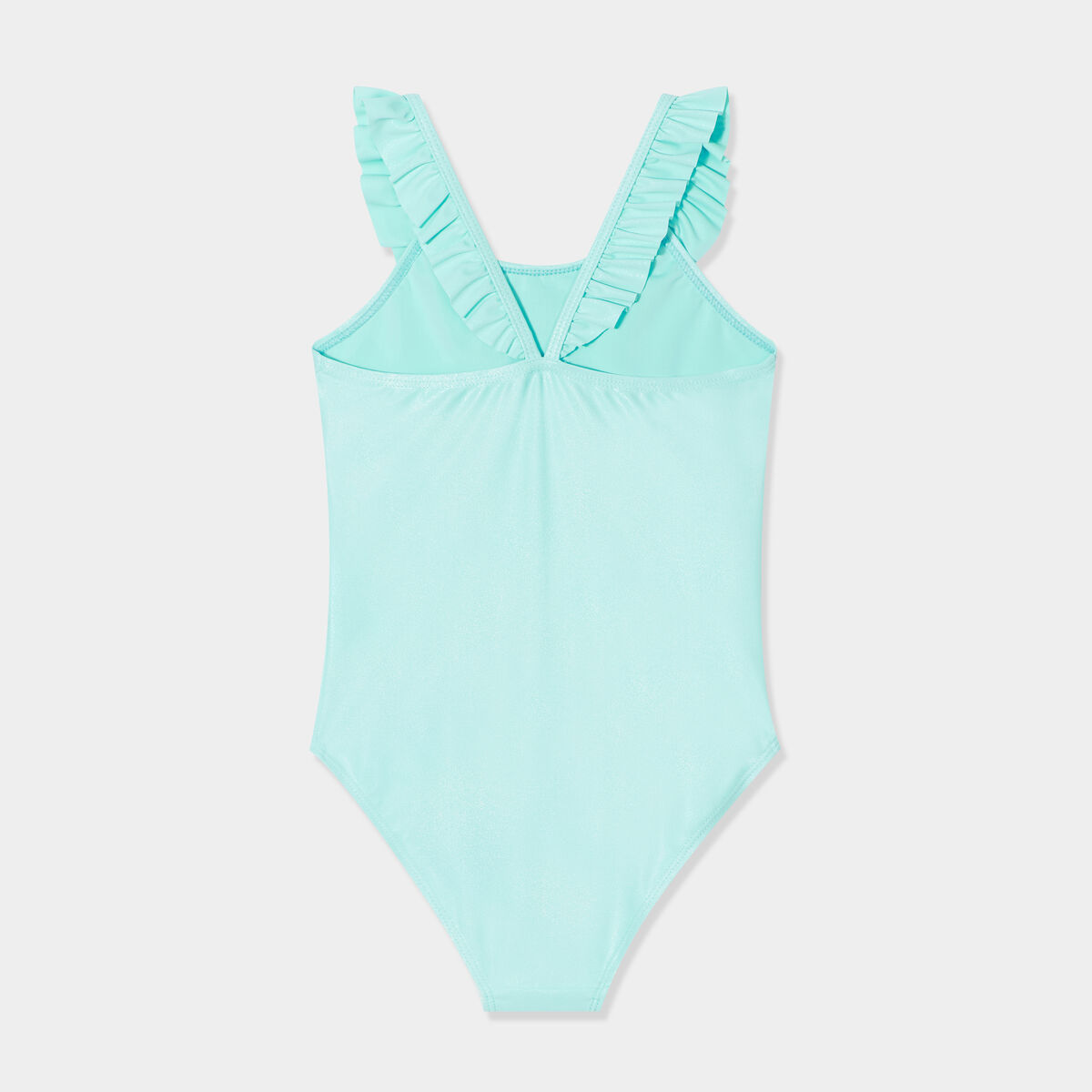 Maillot de bain 1 pi&egrave;ce &agrave; paillettes vert fille
