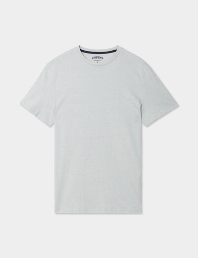T-shirt col rond manches courtes Creeks gris homme