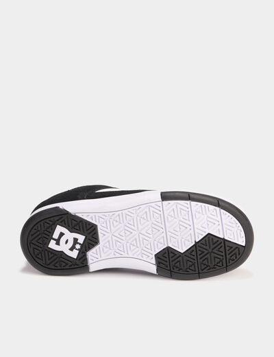 Tennis basses cuir &agrave; lacets noir gar&ccedil;on