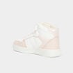 Baskets montantes à scratchs Iconic rose corail fille
