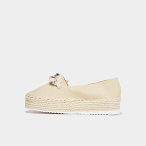 Espadrilles plateformes à boucle Liberto blanc femme