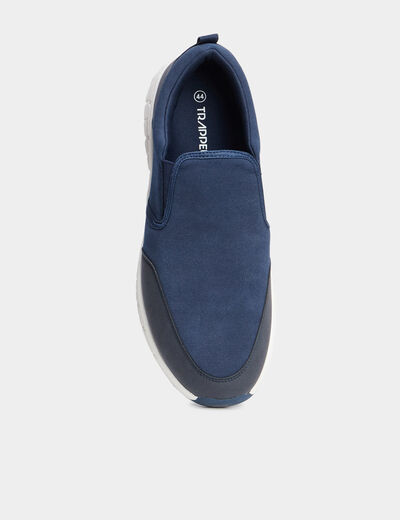 Loafer effet similicuir bleu marine homme