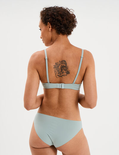 Soutien-gorge corbeille microfibre vert clair femme