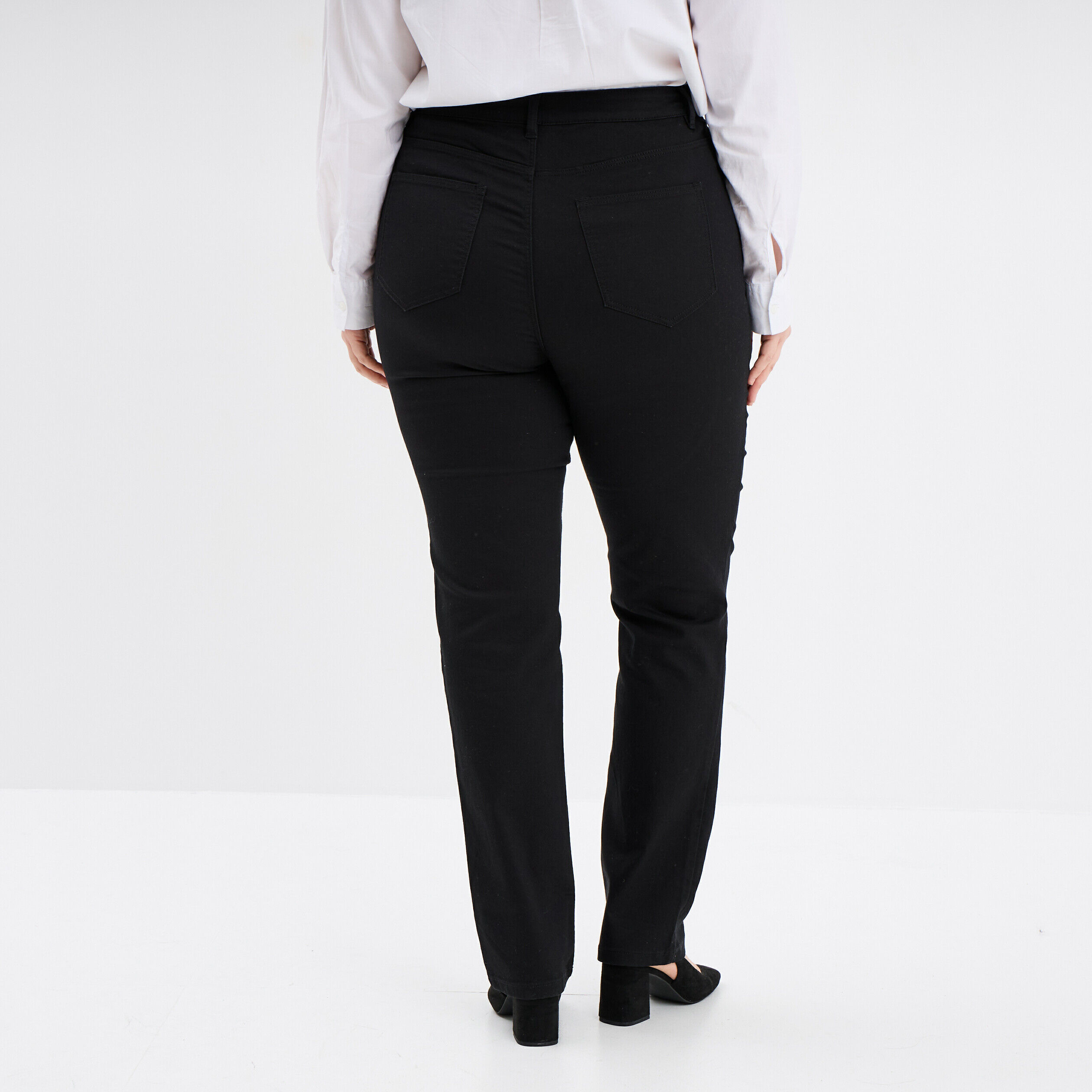Pantalon taille haute femme pas chers La Halle