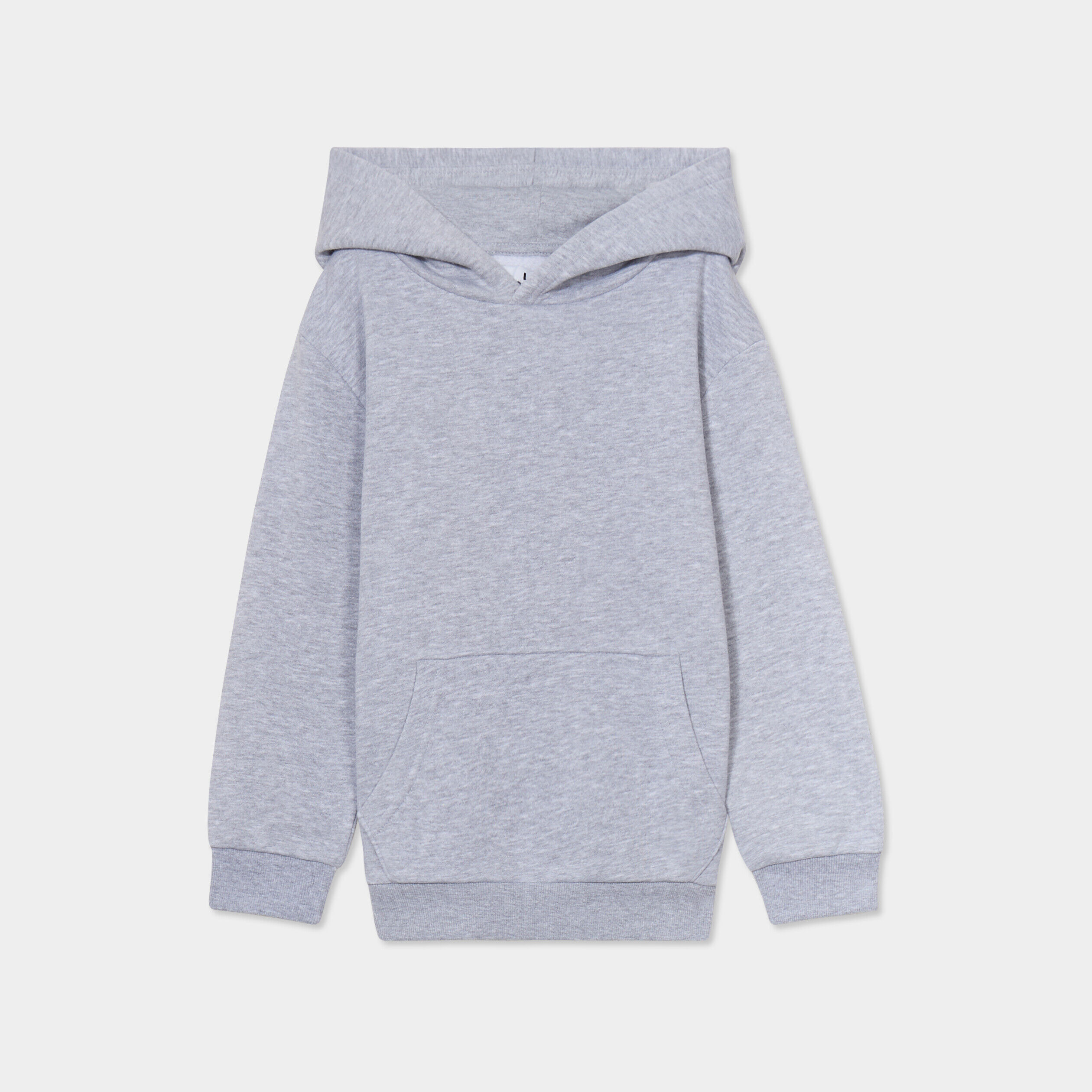 Sweat à capuche hoodie oversize gris clair garçon LH