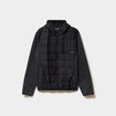 Gilet zipp&eacute; &agrave; capuche gris fonc&eacute; homme