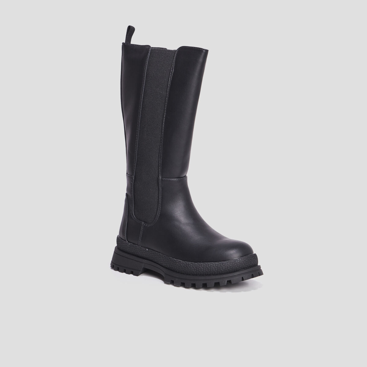 Bottes crant&eacute;es noir fille