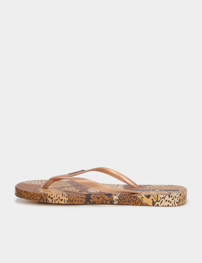 Tongs noir femme