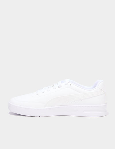 Tennis basses Puma Court Classic Clean blanc homme