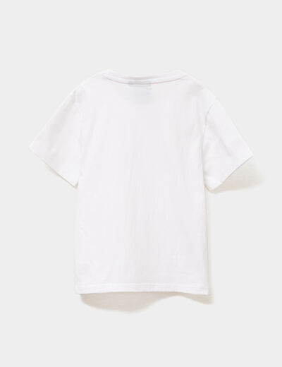 T-shirt manches courtes Squishmallows blanc fille
