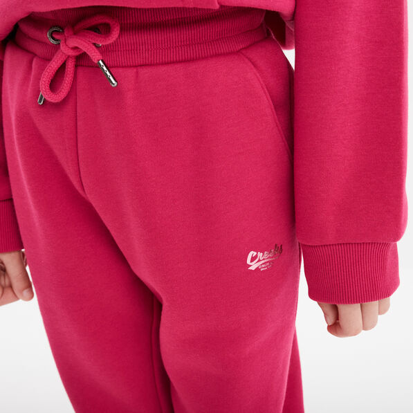 pantalon de jogging coton creeks rose framboise fille Pantalon de jogging coton Creeks rose framboise fille