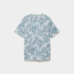 T-shirt manches courtes col rond gris homme