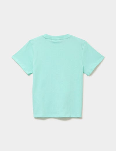 T-shirt coton manches courtes Minnie vert clair fille