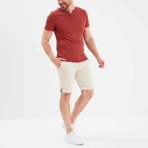 short chino slim creeks beige homme Short chino slim Creeks beige homme