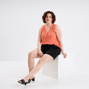 debardeur sans manches rose corail femmegt Débardeur sans manches rose corail femme grande taille