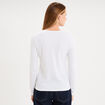 T-shirt thermique Damart x Trappeur blanc femme