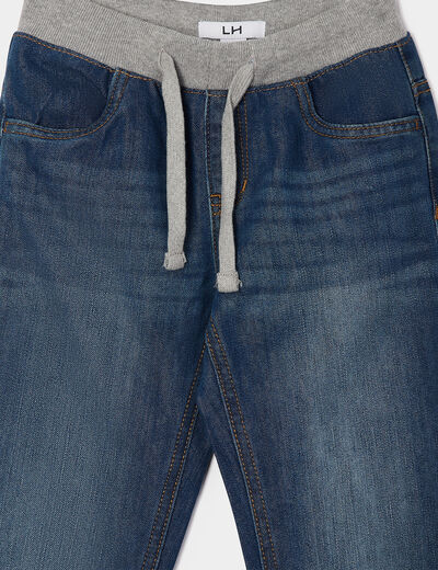 Jeans regular taille ajustable denim stone garçon