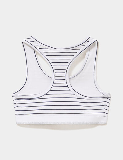 Lot 2 brassi&egrave;res dos nageur blanc fille