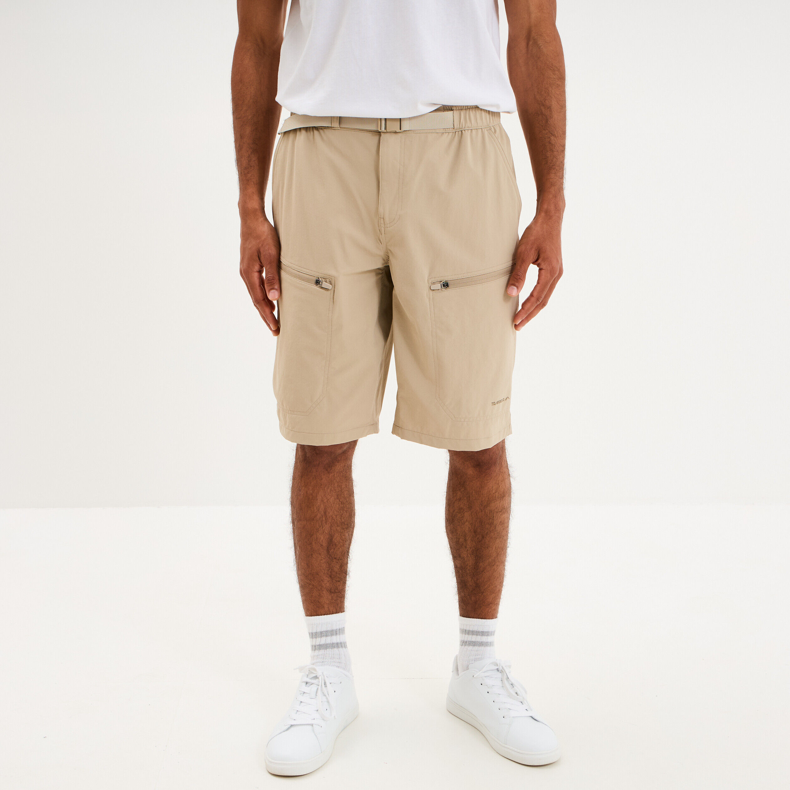 Short de randonnée respirant beige homme TRAPPEUR