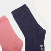 Lot 5 paires chaussettes c&ocirc;tel&eacute;es multicolore b&eacute;b&eacute; fille