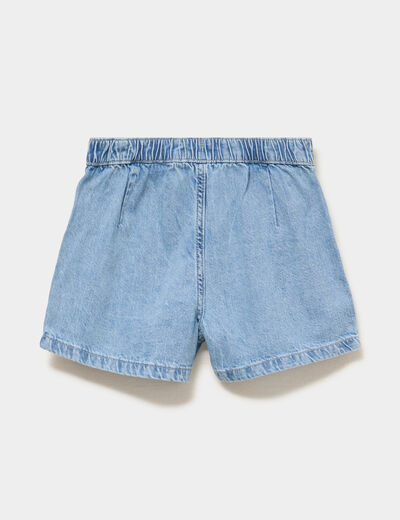 Jupe-short en jean coton denim double stone fille