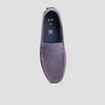 Mocassins en cuir bleu homme