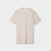 Polo droit manches courtes coton gris homme