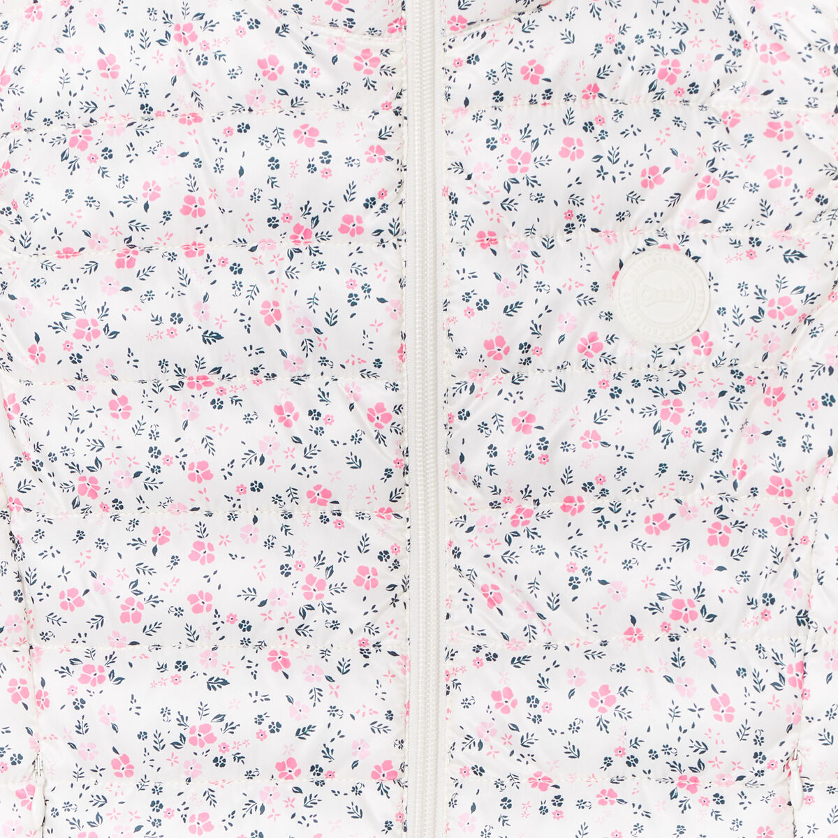 Doudoune sans manches col montant Creeks beige fille